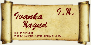 Ivanka Magud vizit kartica